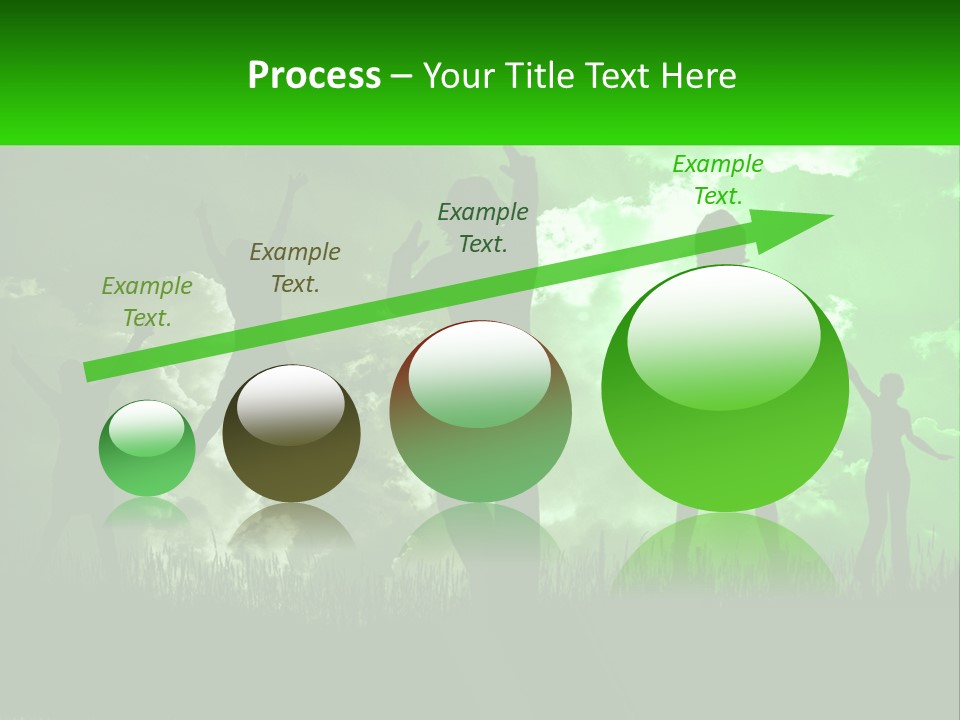 A Group Of People Jumping In The Air PowerPoint Template