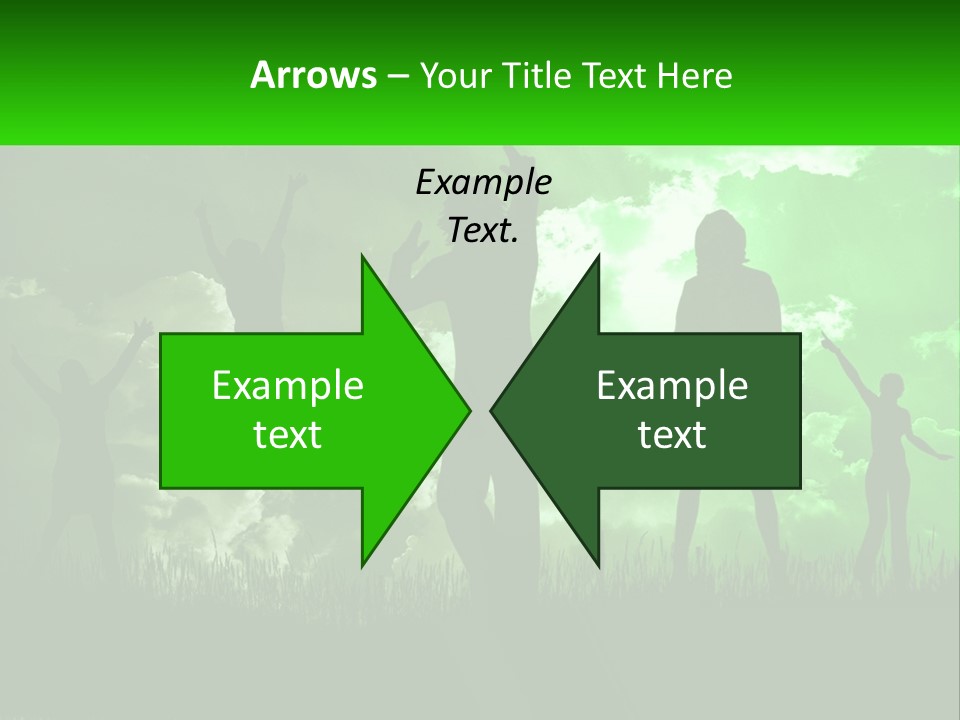 A Group Of People Jumping In The Air PowerPoint Template