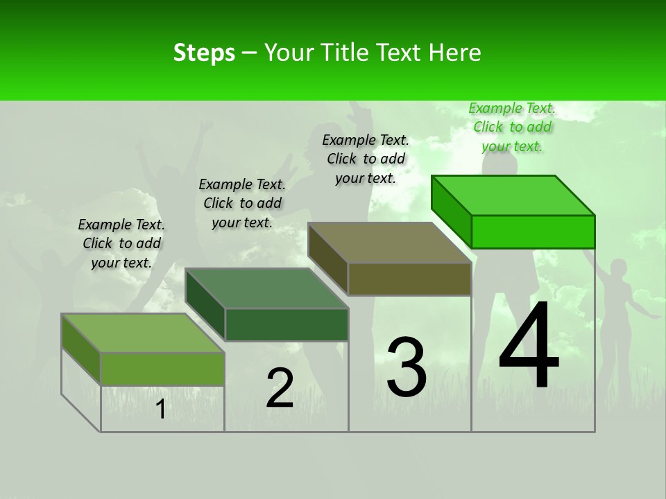 A Group Of People Jumping In The Air PowerPoint Template