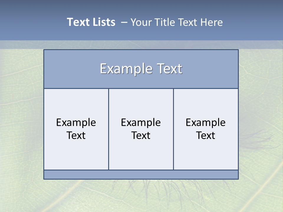 A Close Up Of A Leaf With A Blue Eye PowerPoint Template