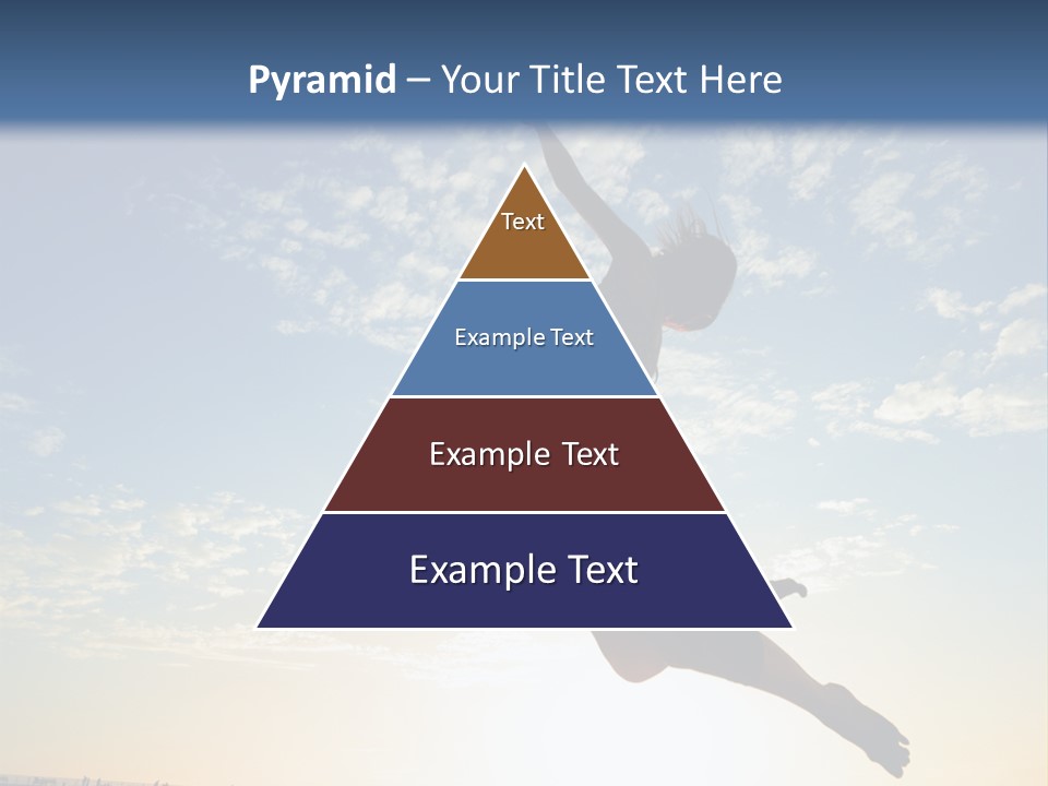 A Person Jumping In The Air With A Frisbee PowerPoint Template