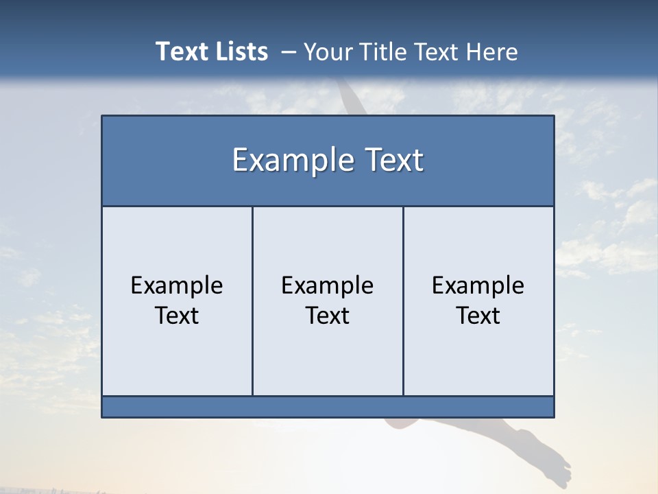 A Person Jumping In The Air With A Frisbee PowerPoint Template
