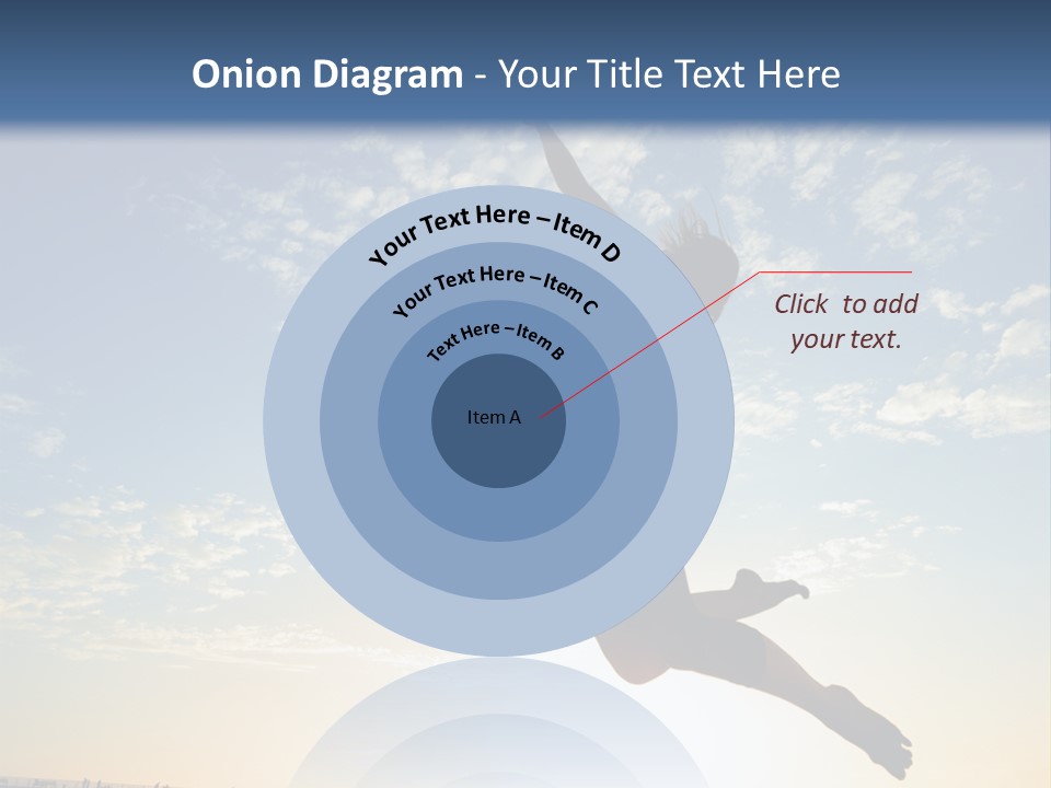 A Person Jumping In The Air With A Frisbee PowerPoint Template