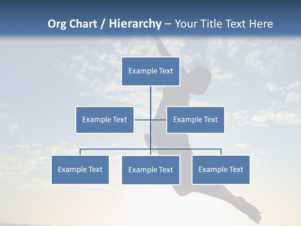 A Person Jumping In The Air With A Frisbee PowerPoint Template