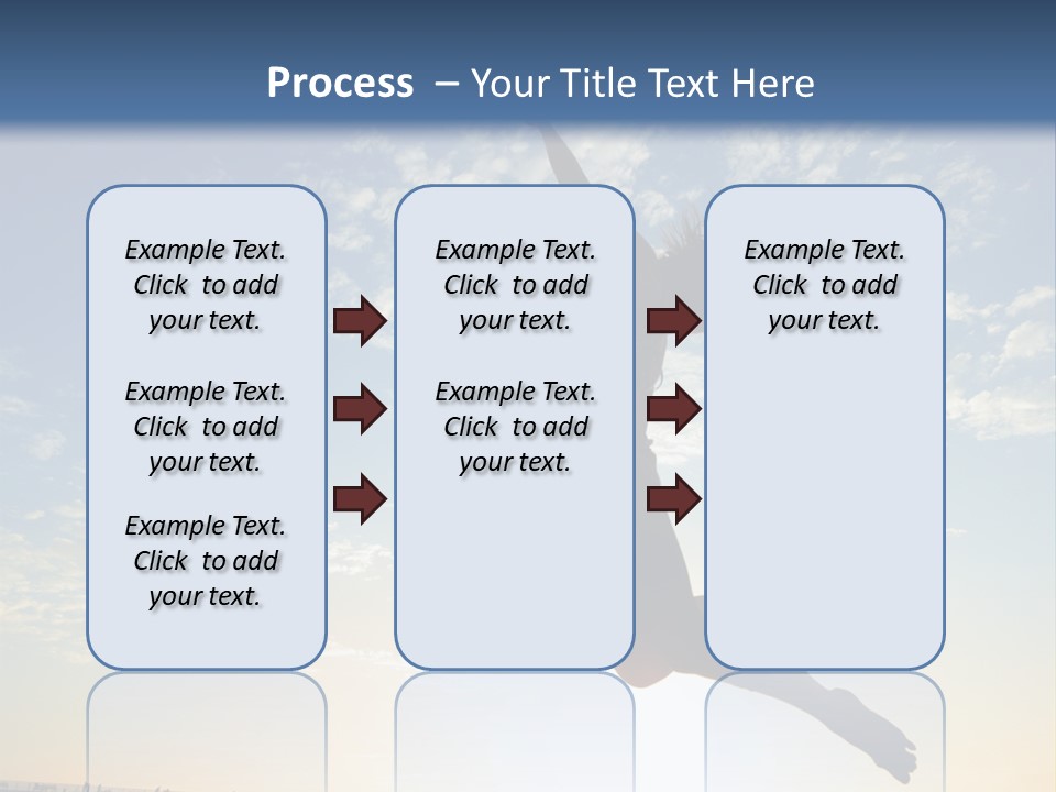 A Person Jumping In The Air With A Frisbee PowerPoint Template