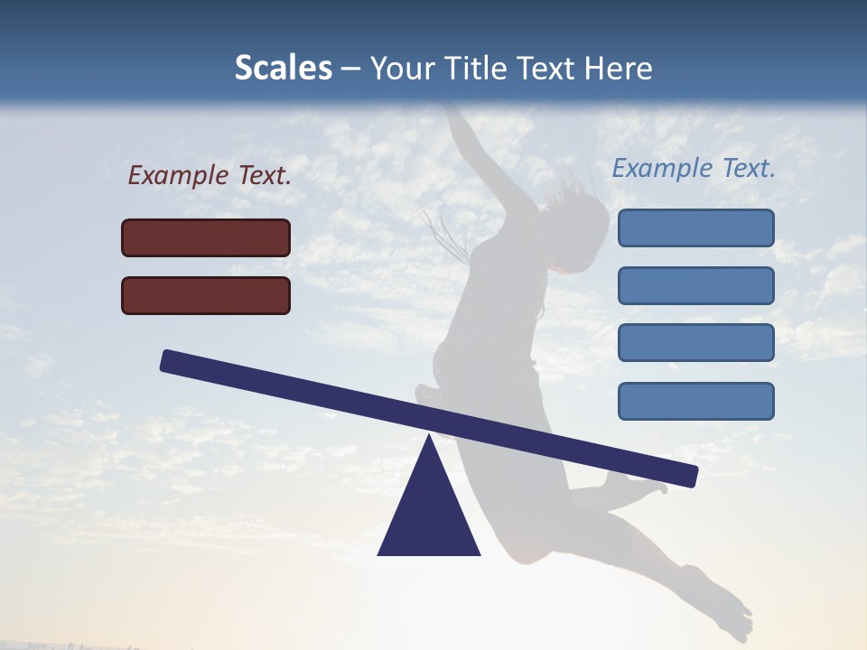 A Person Jumping In The Air With A Frisbee PowerPoint Template
