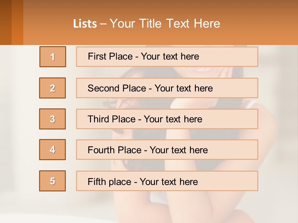 A Beautiful Woman Sitting On The Floor With Her Hand On Her Chin PowerPoint Template