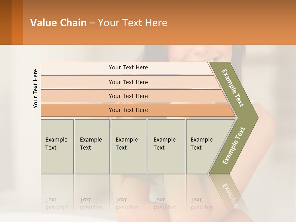 A Beautiful Woman Sitting On The Floor With Her Hand On Her Chin PowerPoint Template