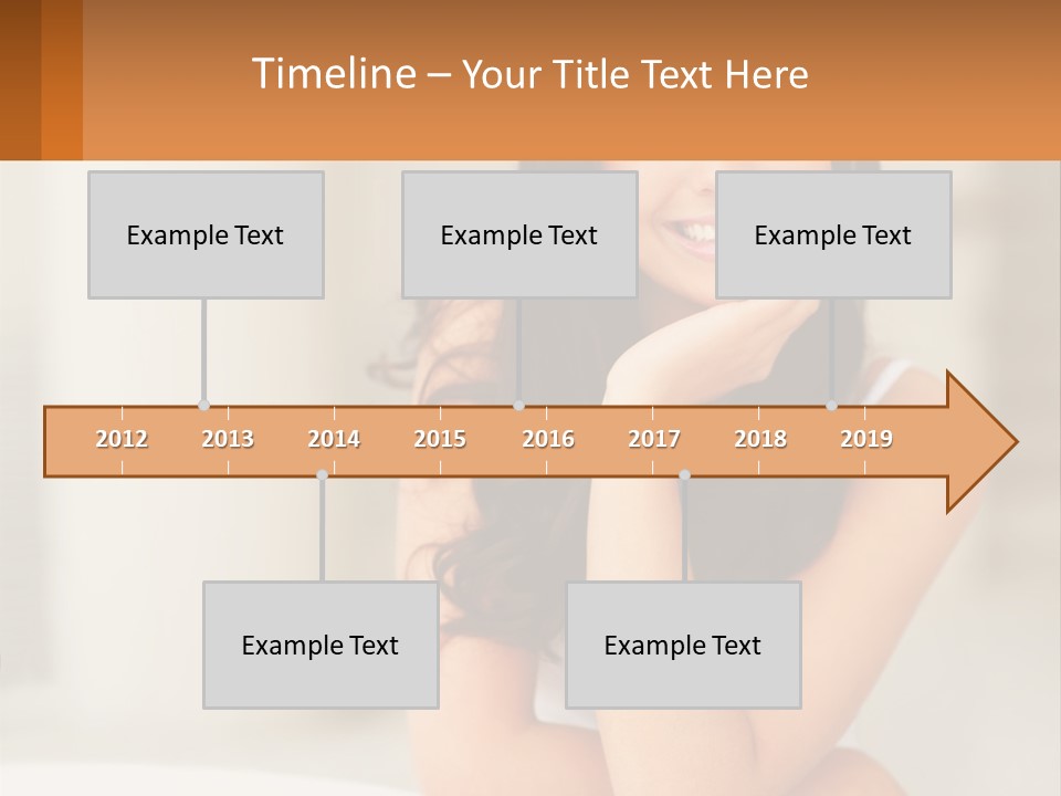 A Beautiful Woman Sitting On The Floor With Her Hand On Her Chin PowerPoint Template