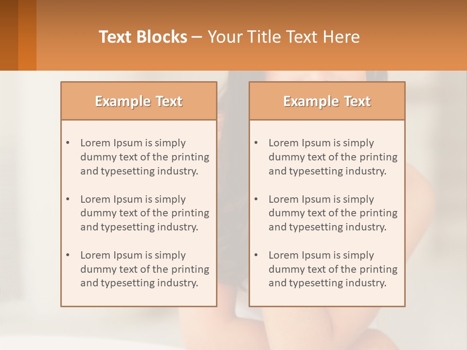A Beautiful Woman Sitting On The Floor With Her Hand On Her Chin PowerPoint Template