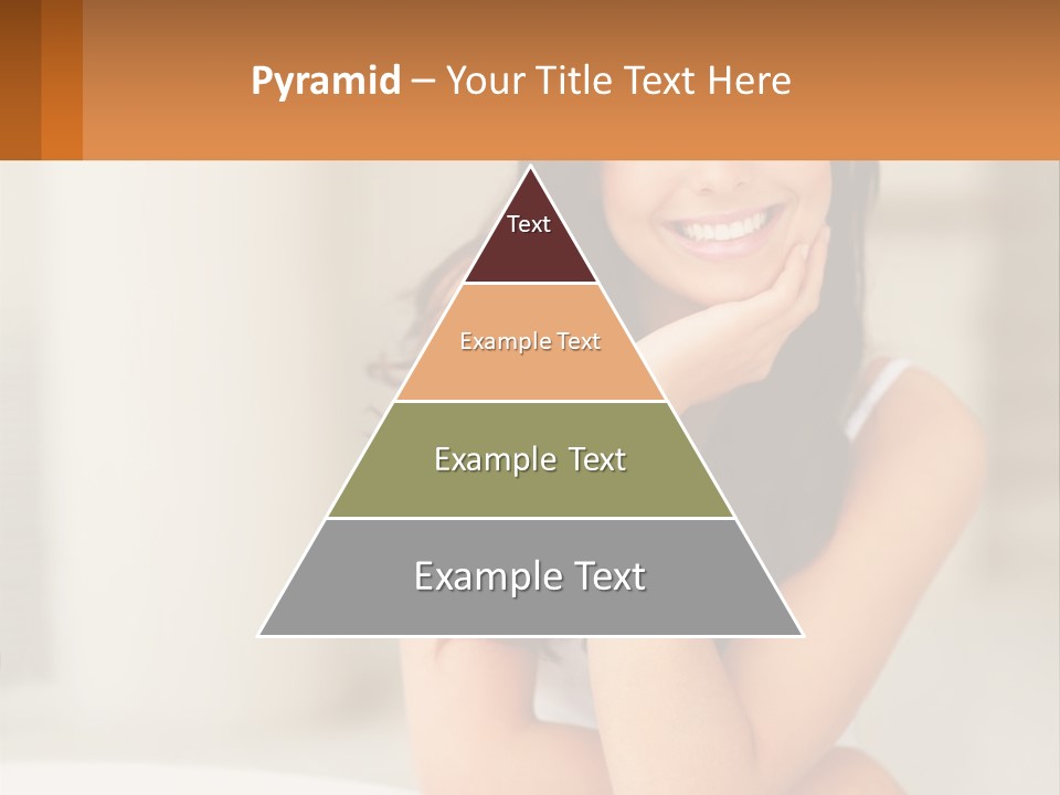 A Beautiful Woman Sitting On The Floor With Her Hand On Her Chin PowerPoint Template