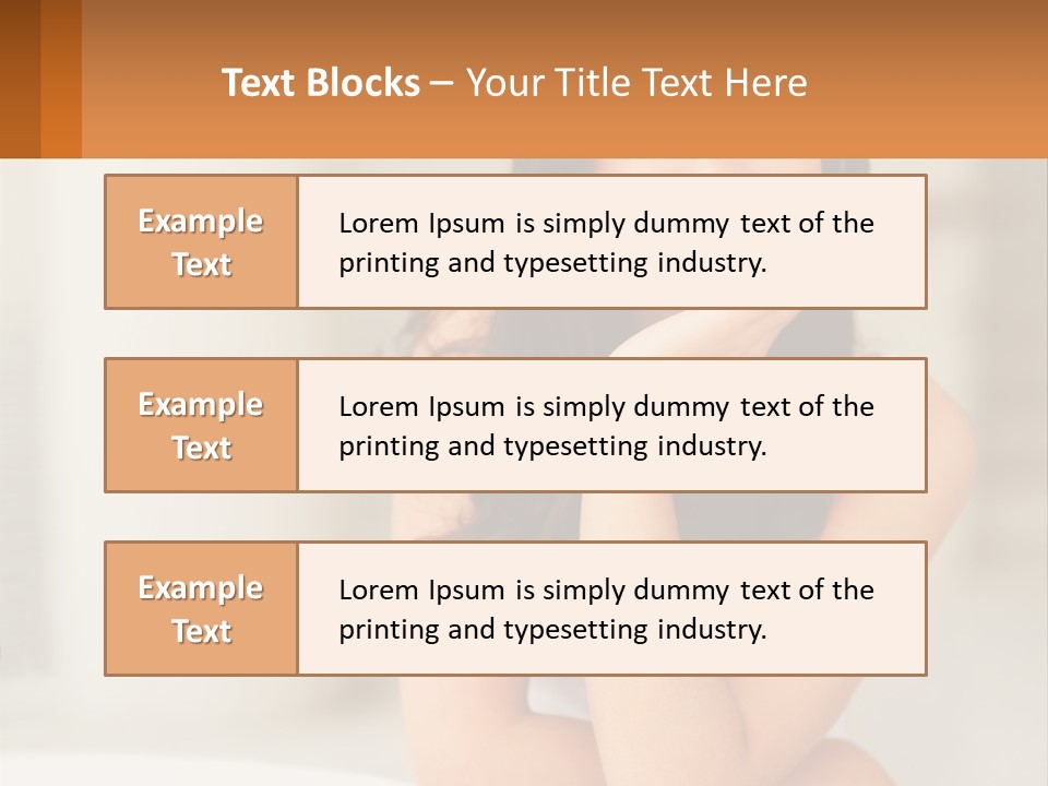 A Beautiful Woman Sitting On The Floor With Her Hand On Her Chin PowerPoint Template