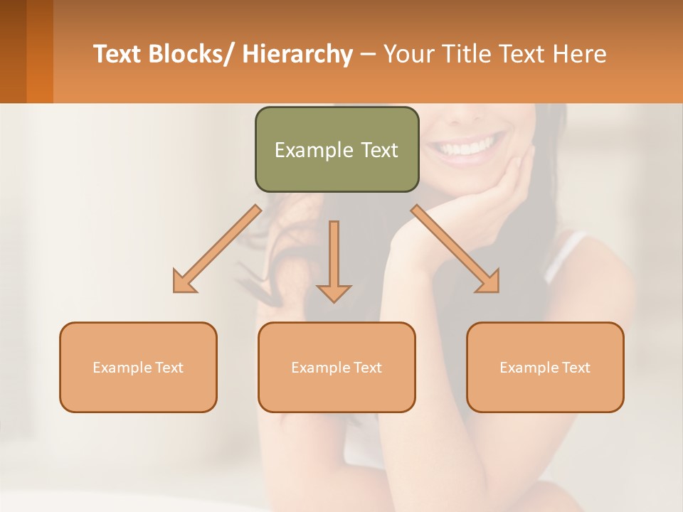 A Beautiful Woman Sitting On The Floor With Her Hand On Her Chin PowerPoint Template