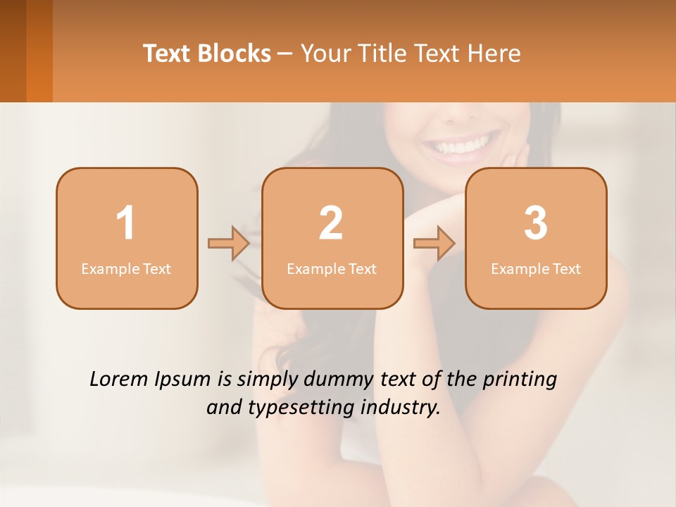 A Beautiful Woman Sitting On The Floor With Her Hand On Her Chin PowerPoint Template