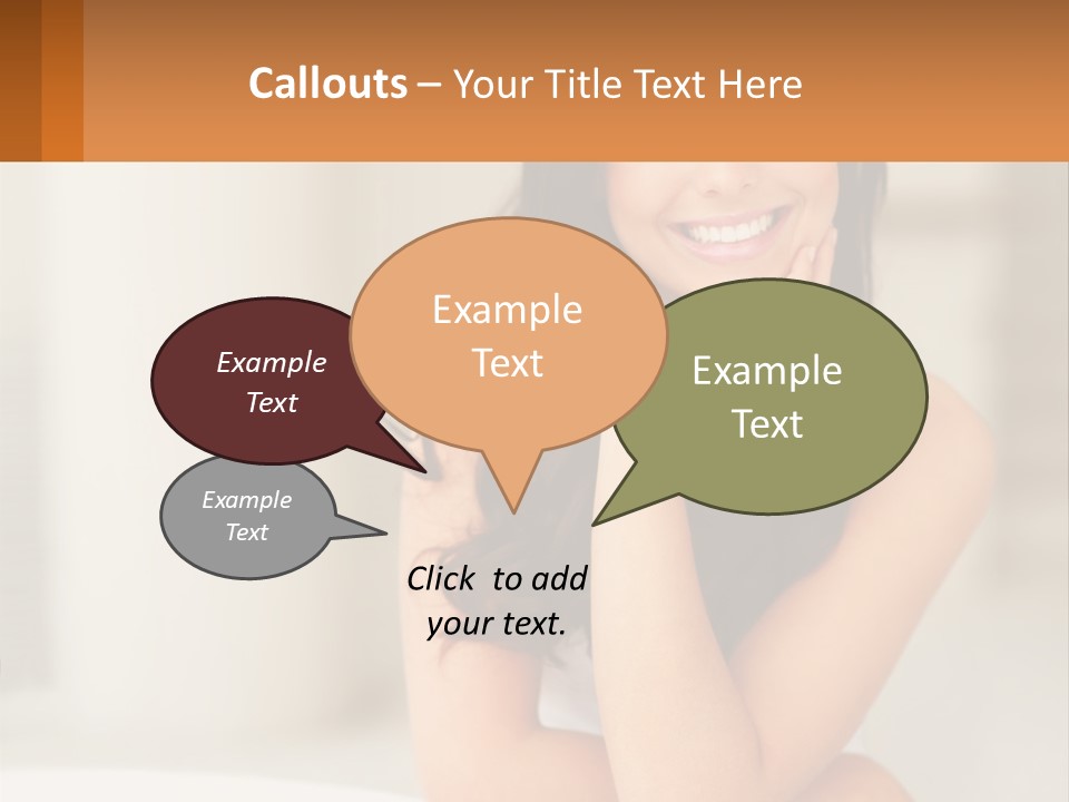 A Beautiful Woman Sitting On The Floor With Her Hand On Her Chin PowerPoint Template