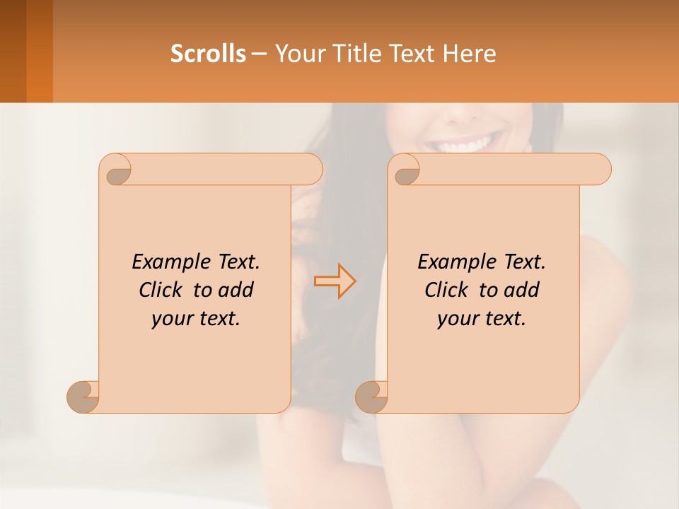 A Beautiful Woman Sitting On The Floor With Her Hand On Her Chin PowerPoint Template