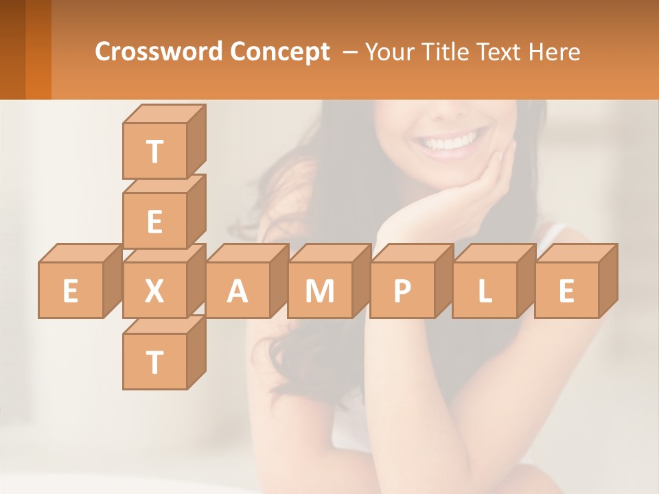 A Beautiful Woman Sitting On The Floor With Her Hand On Her Chin PowerPoint Template