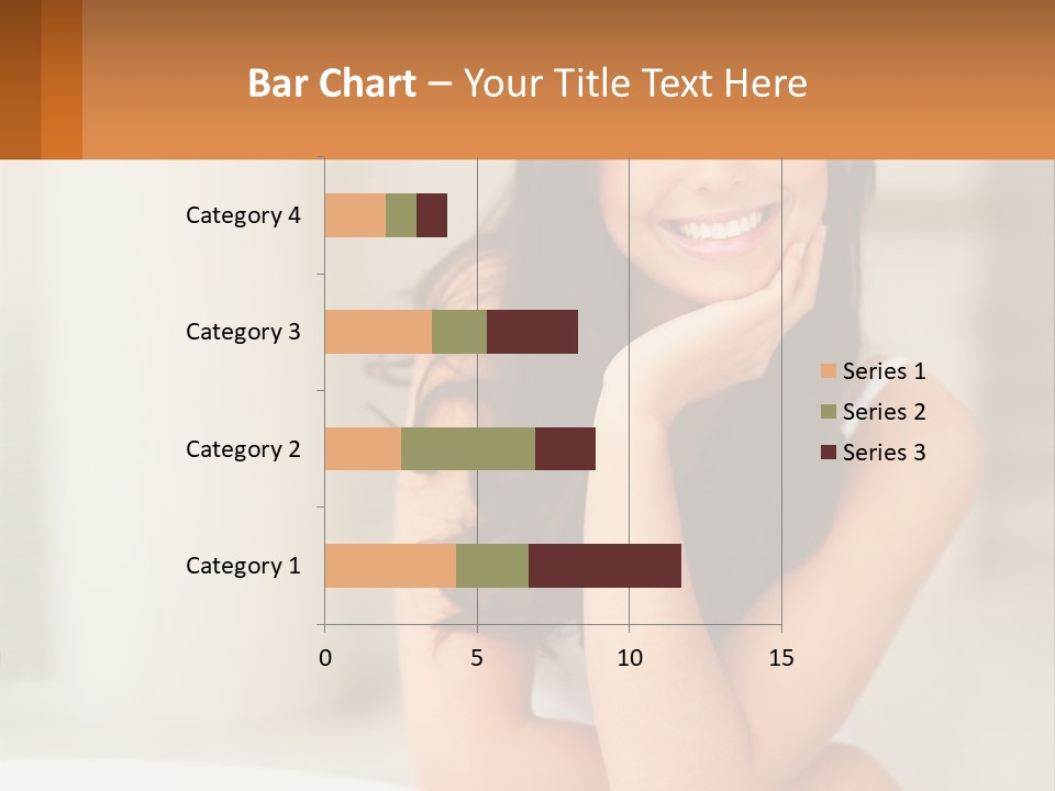 A Beautiful Woman Sitting On The Floor With Her Hand On Her Chin PowerPoint Template