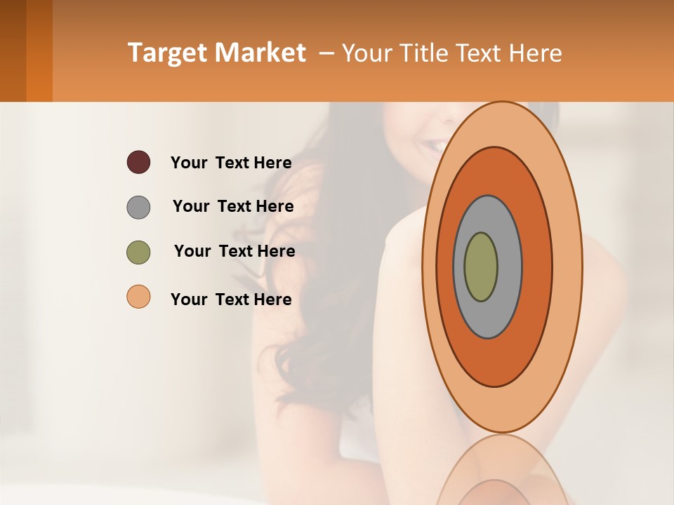 A Beautiful Woman Sitting On The Floor With Her Hand On Her Chin PowerPoint Template