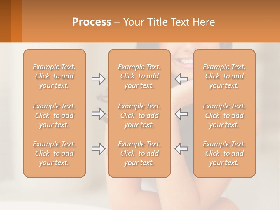 A Beautiful Woman Sitting On The Floor With Her Hand On Her Chin PowerPoint Template