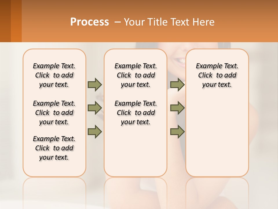 A Beautiful Woman Sitting On The Floor With Her Hand On Her Chin PowerPoint Template