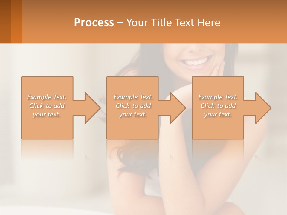 A Beautiful Woman Sitting On The Floor With Her Hand On Her Chin PowerPoint Template