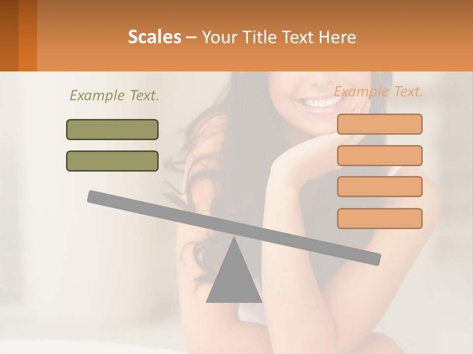 A Beautiful Woman Sitting On The Floor With Her Hand On Her Chin PowerPoint Template