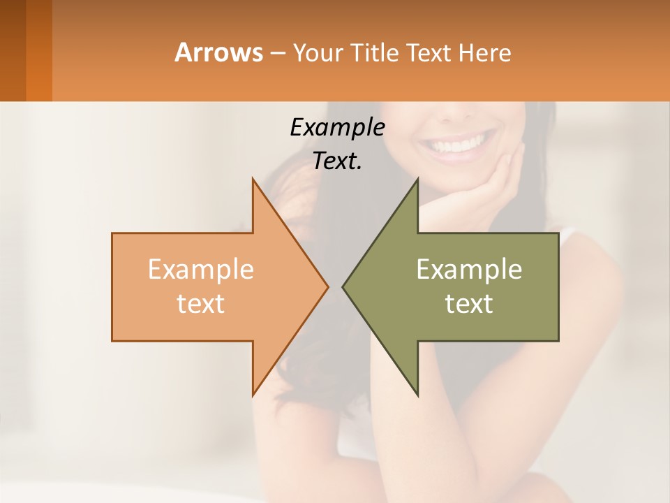 A Beautiful Woman Sitting On The Floor With Her Hand On Her Chin PowerPoint Template