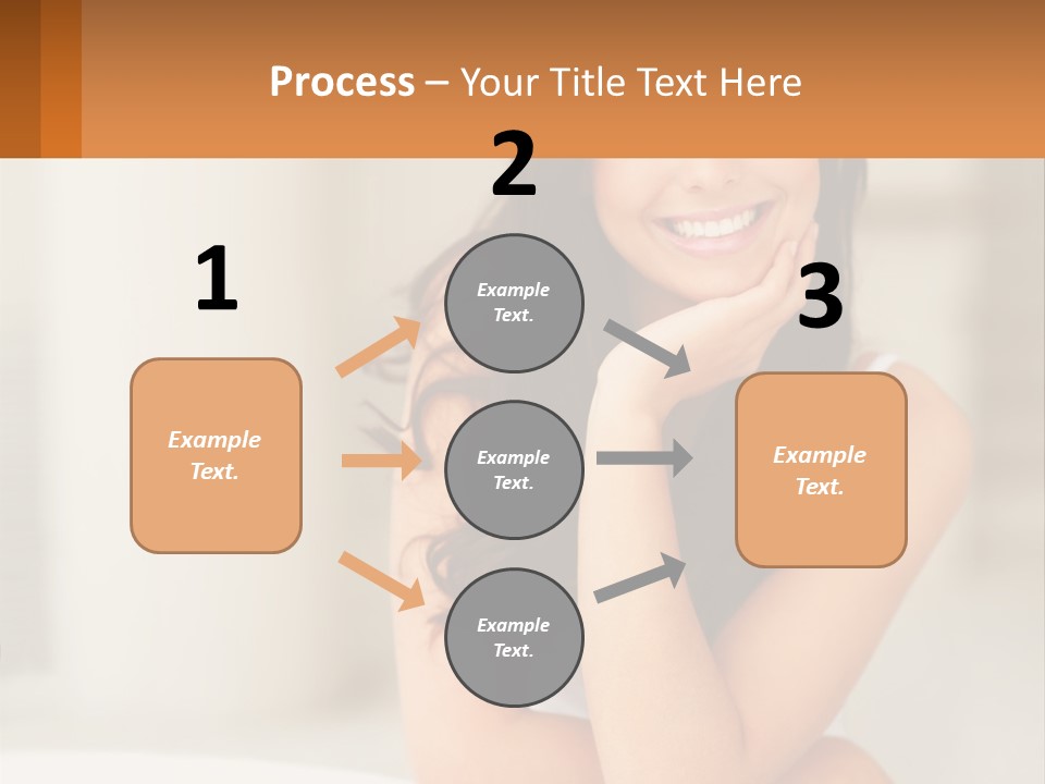 A Beautiful Woman Sitting On The Floor With Her Hand On Her Chin PowerPoint Template