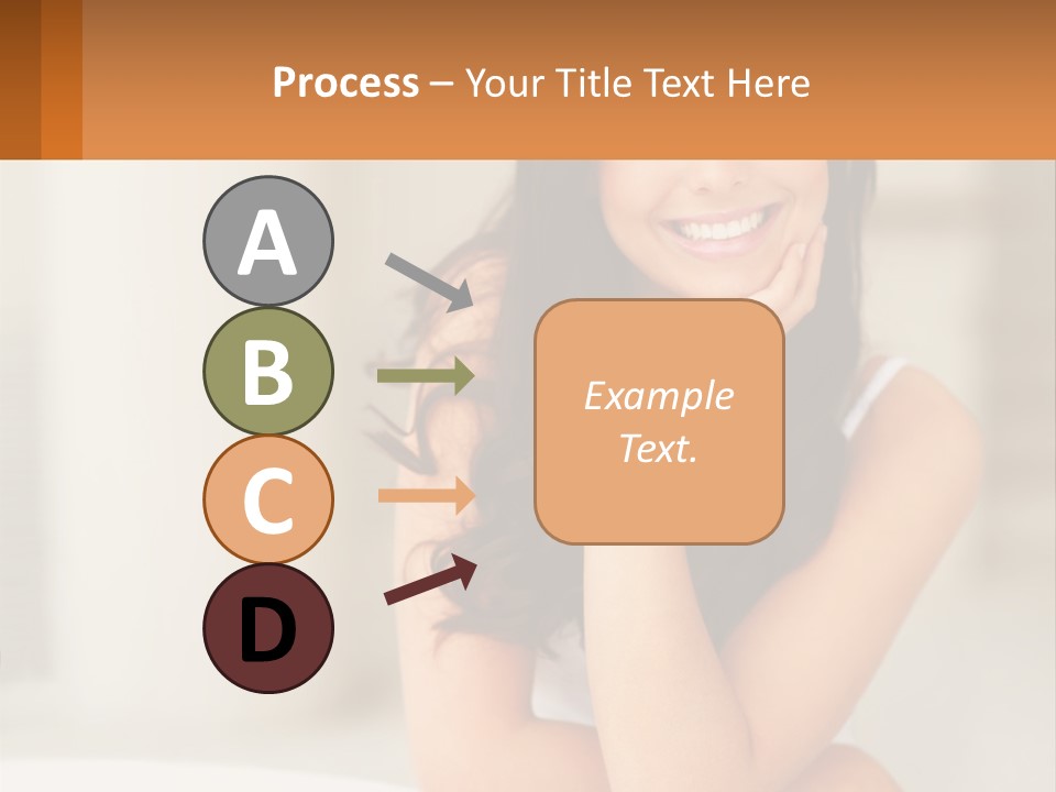 A Beautiful Woman Sitting On The Floor With Her Hand On Her Chin PowerPoint Template