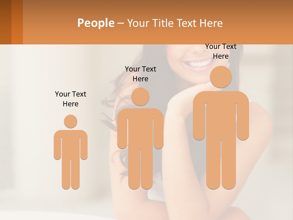 A Beautiful Woman Sitting On The Floor With Her Hand On Her Chin PowerPoint Template