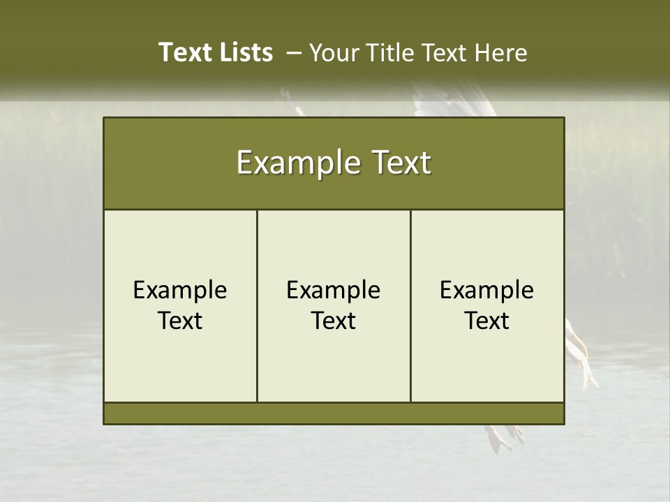 A White Bird Flying Over A Body Of Water PowerPoint Template