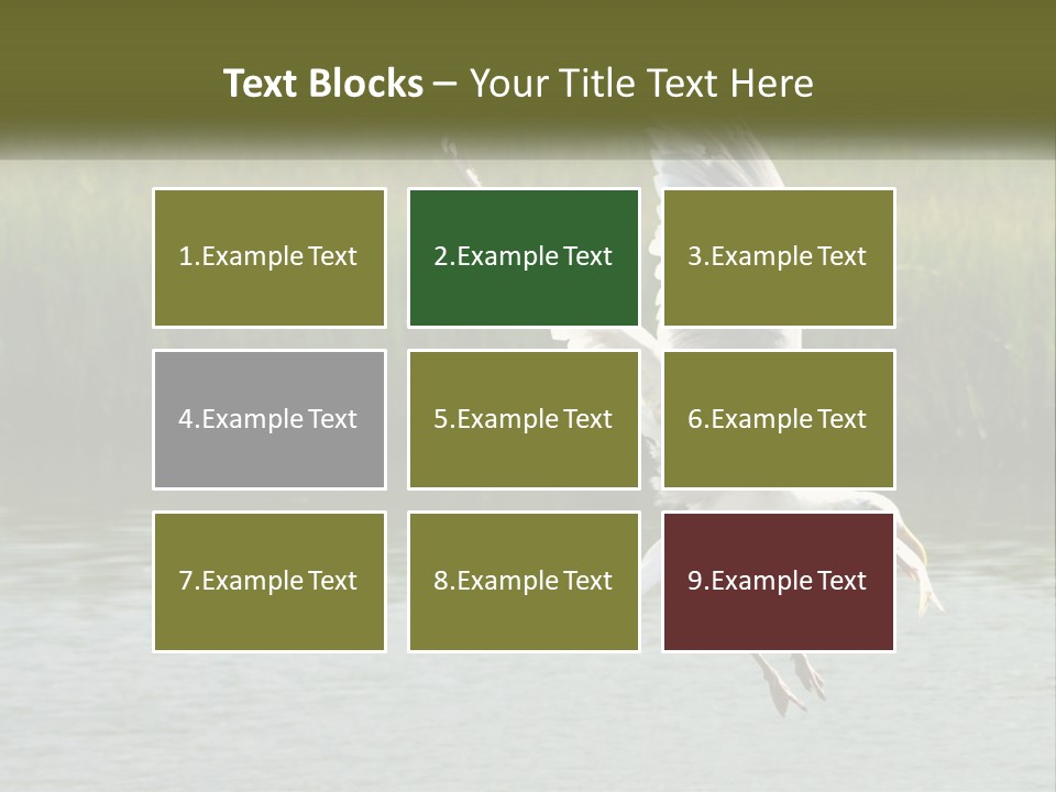 A White Bird Flying Over A Body Of Water PowerPoint Template