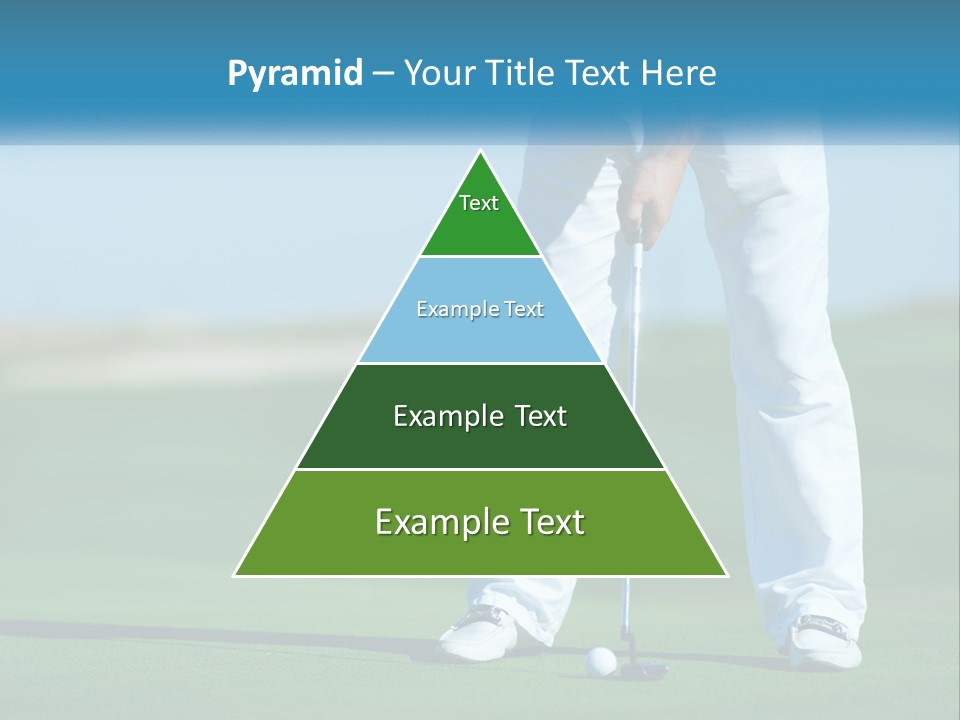 A Man Putting A Golf Ball On The Green PowerPoint Template