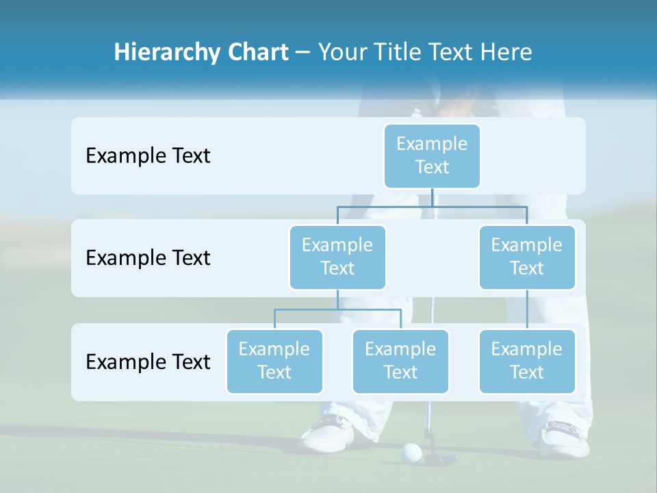 A Man Putting A Golf Ball On The Green PowerPoint Template