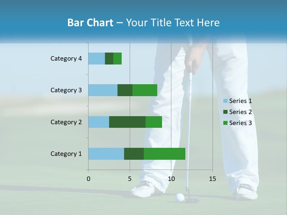 A Man Putting A Golf Ball On The Green PowerPoint Template