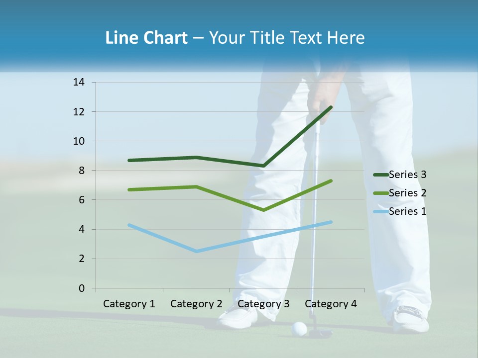 A Man Putting A Golf Ball On The Green PowerPoint Template