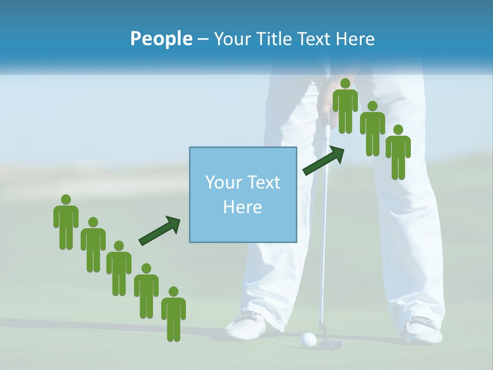 A Man Putting A Golf Ball On The Green PowerPoint Template