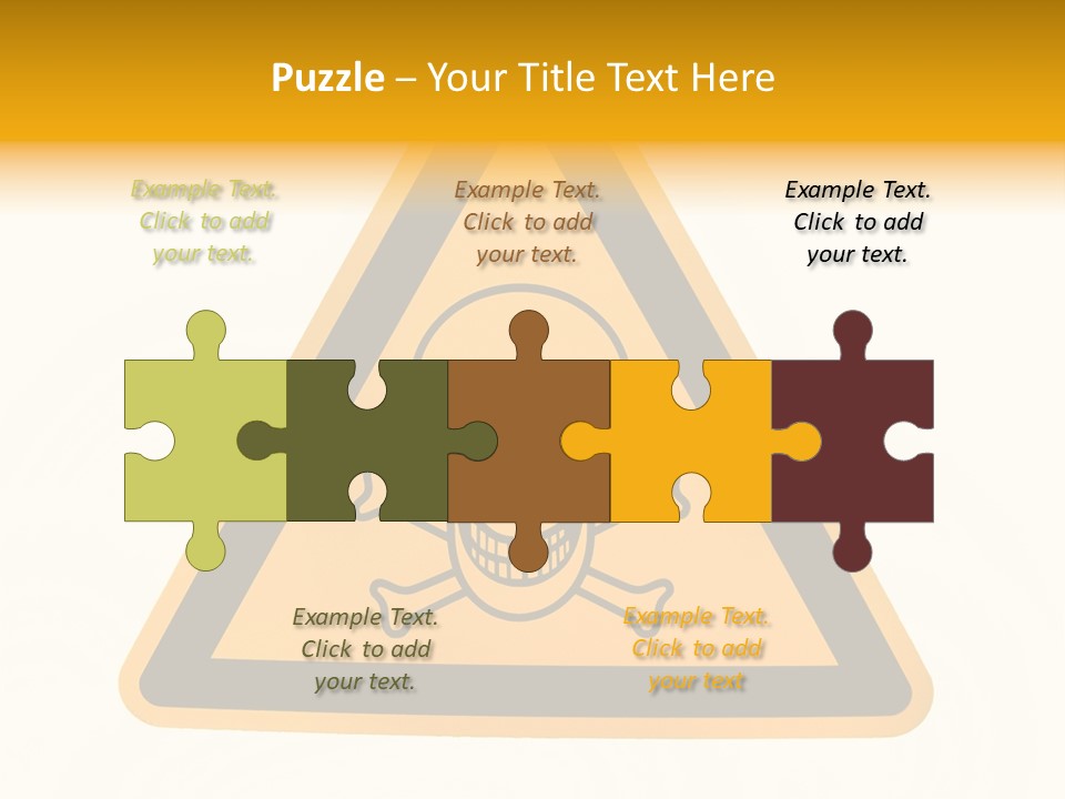 A Warning Sign With A Skull And Crossbones On It PowerPoint Template