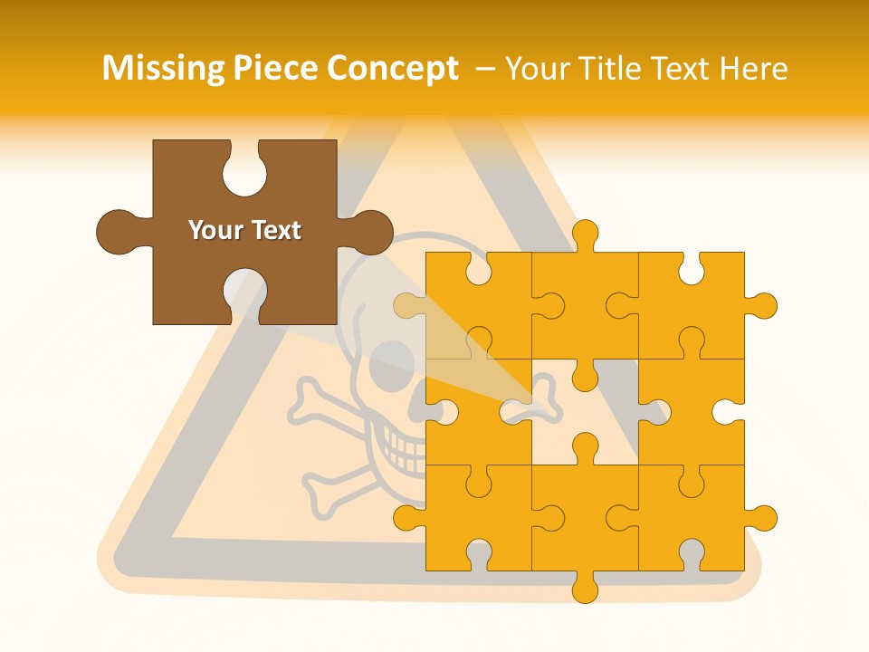 A Warning Sign With A Skull And Crossbones On It PowerPoint Template