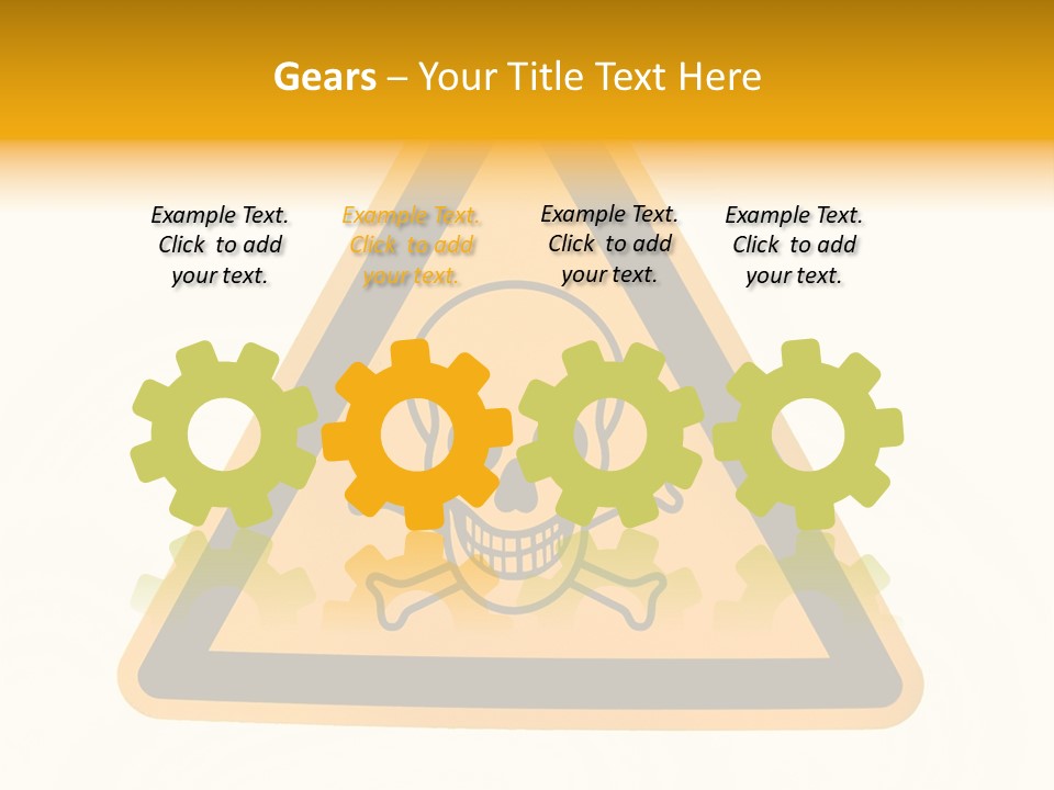 A Warning Sign With A Skull And Crossbones On It PowerPoint Template