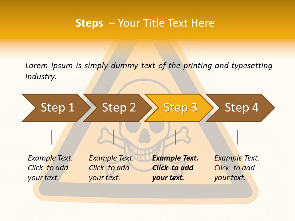 A Warning Sign With A Skull And Crossbones On It PowerPoint Template