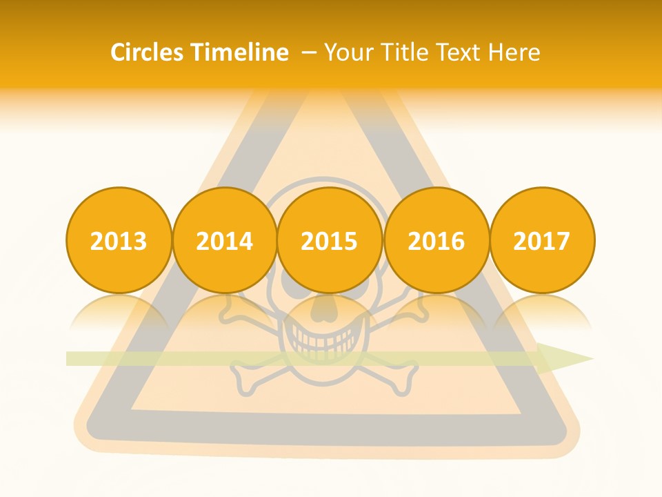 A Warning Sign With A Skull And Crossbones On It PowerPoint Template