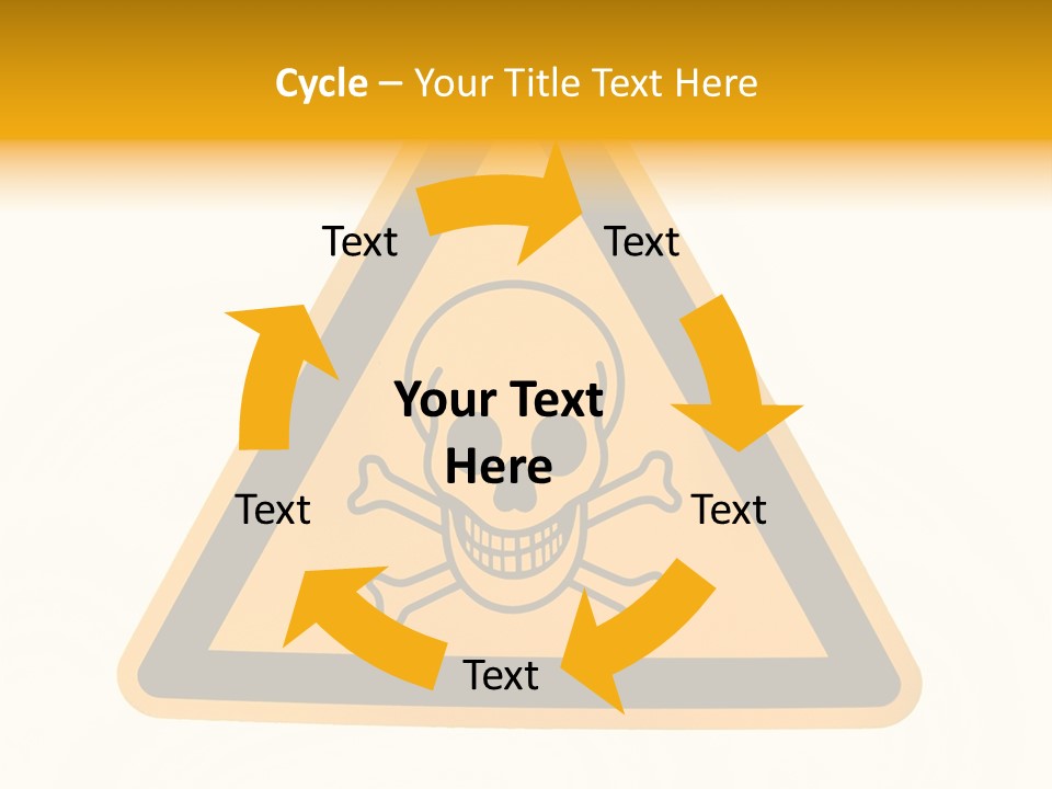A Warning Sign With A Skull And Crossbones On It PowerPoint Template
