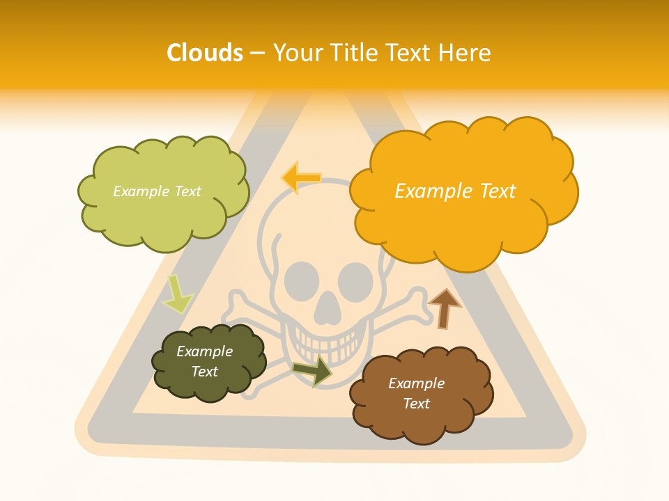 A Warning Sign With A Skull And Crossbones On It PowerPoint Template