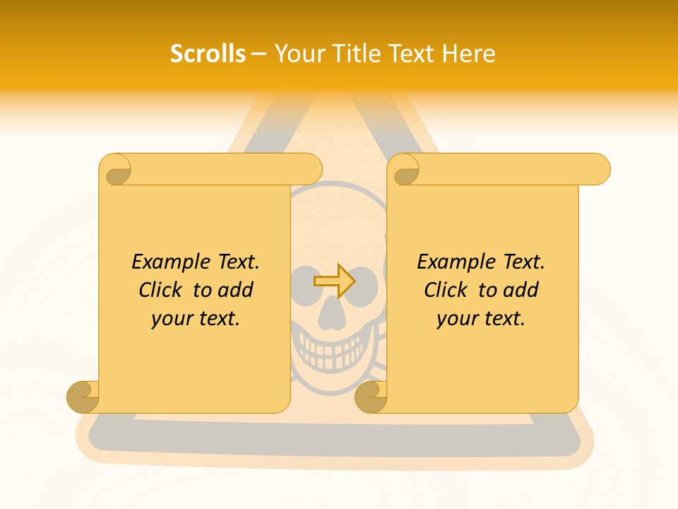 A Warning Sign With A Skull And Crossbones On It PowerPoint Template