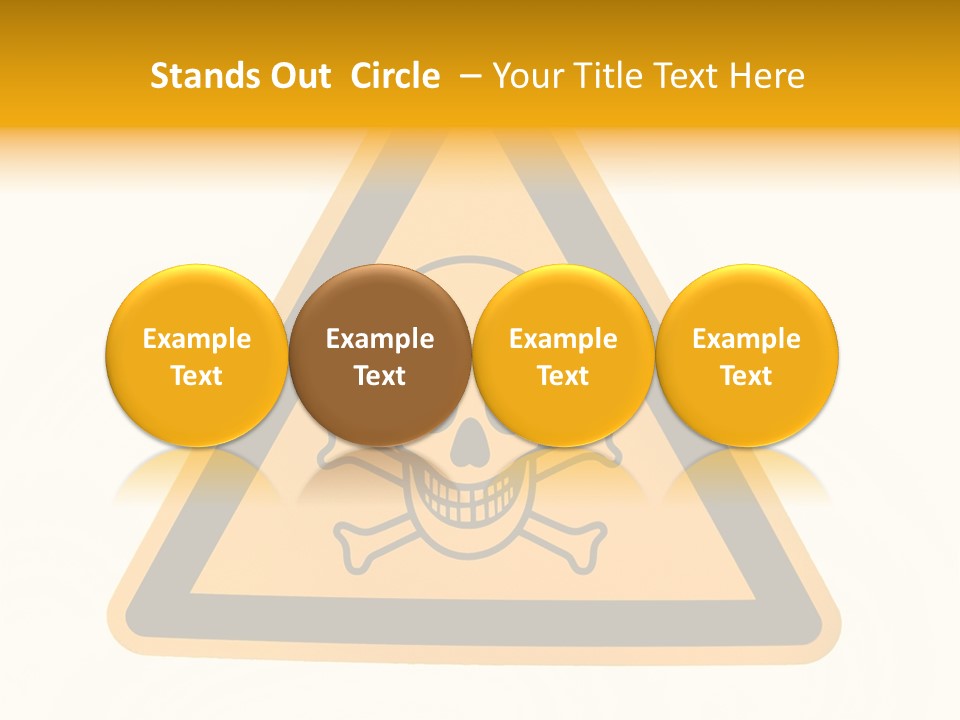 A Warning Sign With A Skull And Crossbones On It PowerPoint Template