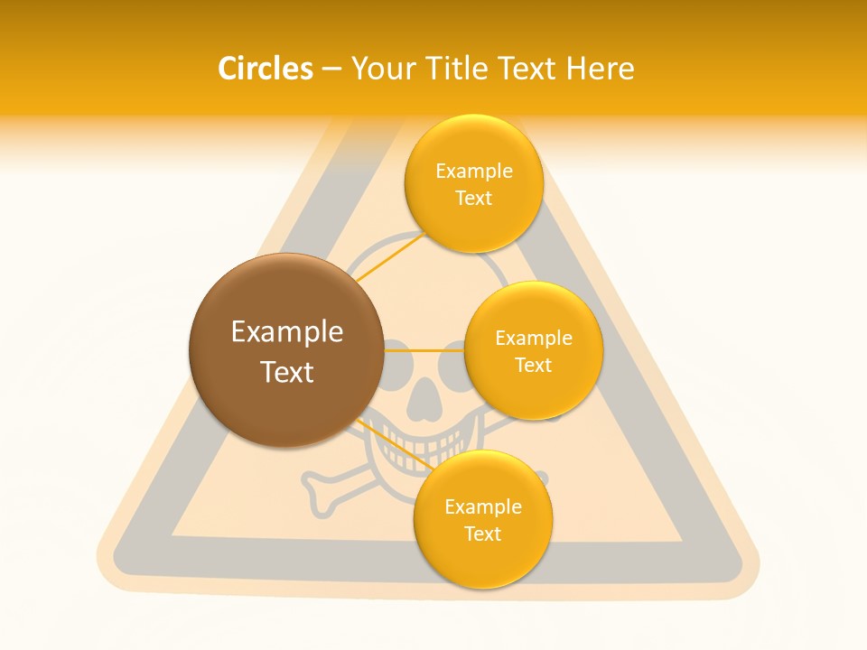 A Warning Sign With A Skull And Crossbones On It PowerPoint Template