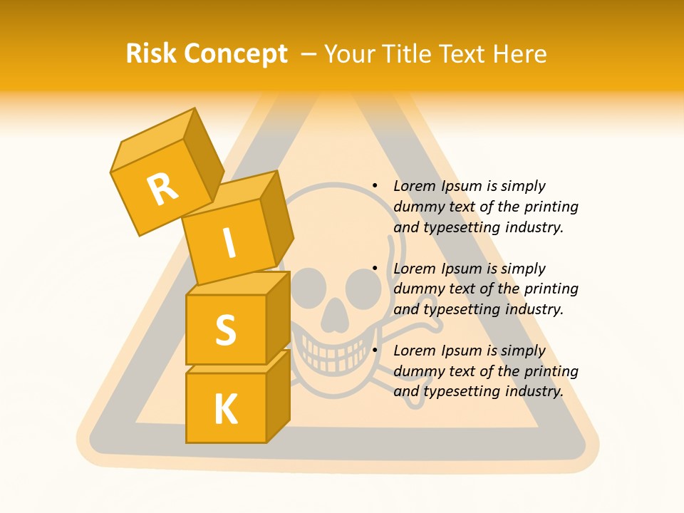 A Warning Sign With A Skull And Crossbones On It PowerPoint Template