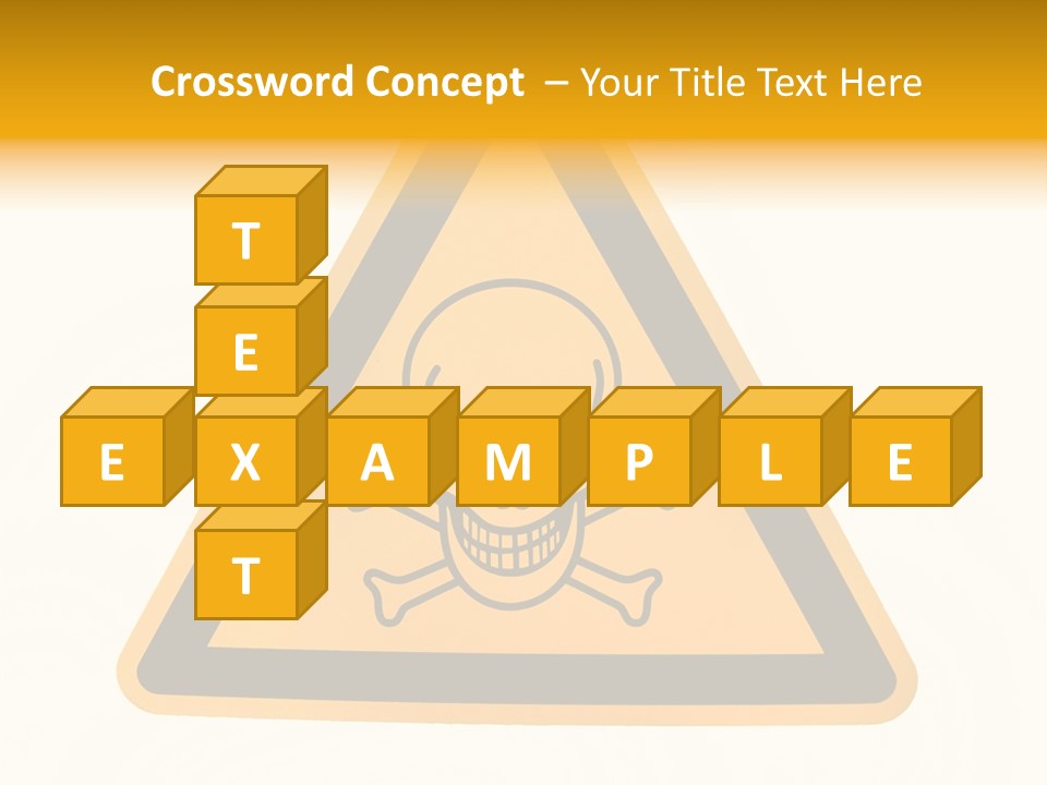 A Warning Sign With A Skull And Crossbones On It PowerPoint Template